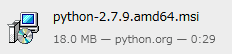 ダウンロードしたファイルを実行します。