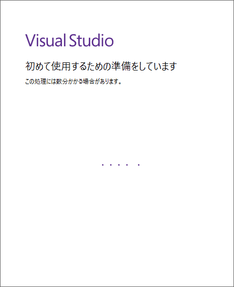 少し時間がかかります。