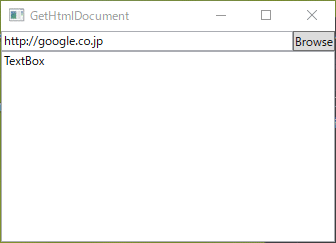 HttpClientクラスを使用して、Webサイトのデータを取得する単純な作業を行うWPFアプリケーション