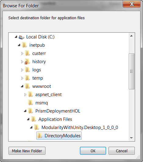 アプリケーション・ファイルのDirectoryModulesサブフォルダに、Module B DLLをコピーします。