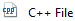 C++ファイルを新規作成します