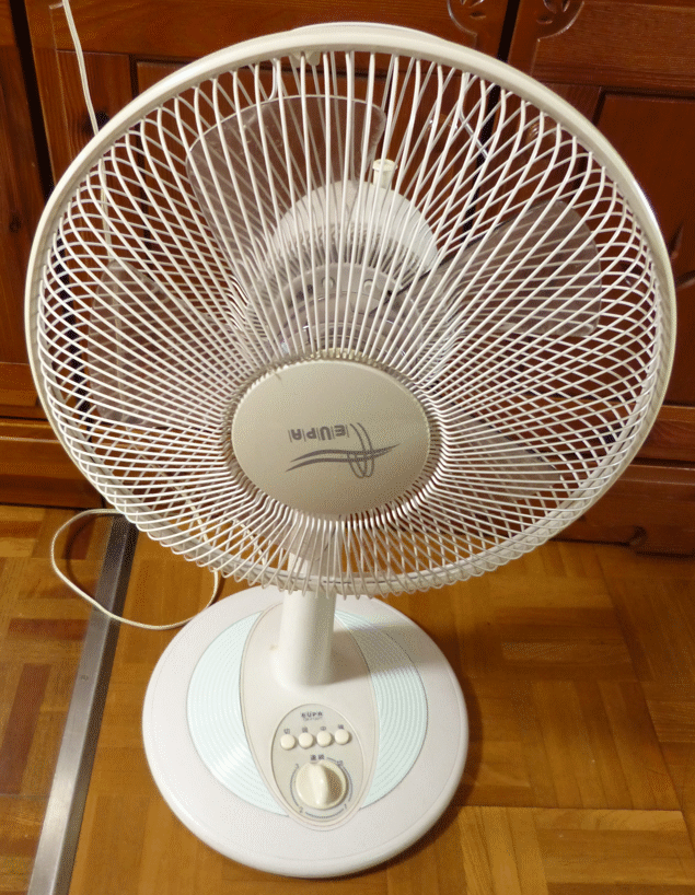 問題の扇風機