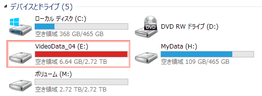 エクスプローラーで認識するようになりました。完成です。