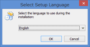 インストール言語を選択